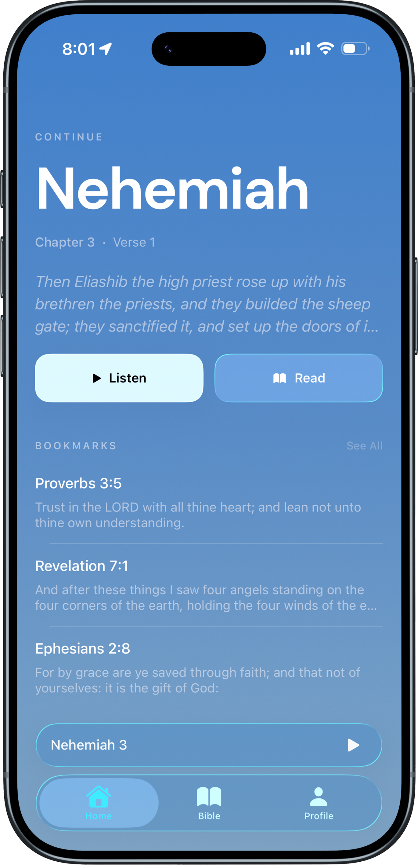 Sunrise Bible app